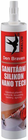 DEN BRAVEN sanitární silikon 280ml, transparentní