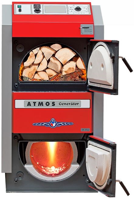 ATMOS DC 20 GS kotel na dřevo 20kW, zplynovací