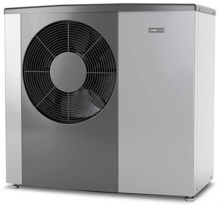 NIBE S2125-8 tepelné čerpadlo 8kW, 3x400V, vzduch/voda, šedá