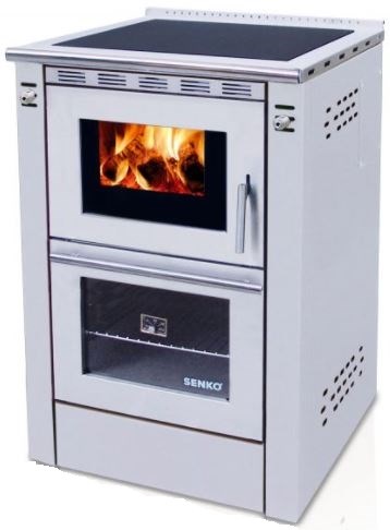 SENKO SG-60 sporák na pevná paliva 7,5kW, inox