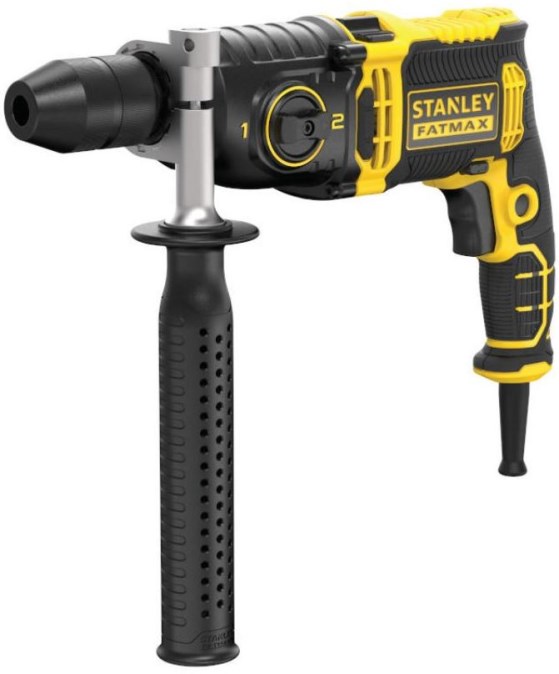 STANLEY FATMAX příklepová vrtačka 1100W, dvourychlostní, kufr