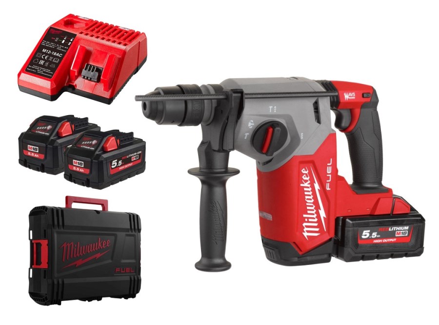 MILWAUKEE M18 FHX-552X FUEL 4-režimové kladivo 26mm, 18V