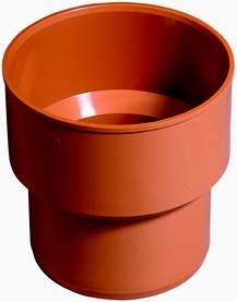 Tvarovka KG přech.litina/PVC-KGUG plastová odpadní DN 125 - venkovní oranžová