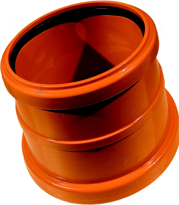 Tvarovka KG přesuvka-KGU plastová odpadní DN 100 - venkovní oranžová