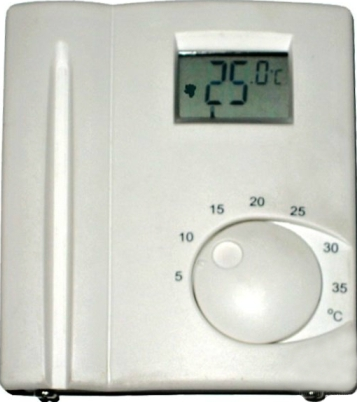 Regulace prostorová - denní TP39 - elektronický s displejem 5-35 °C bílá