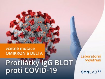 Test protilátky COVID IgG BLOT včetně mutace Delta a Omikron Synlab