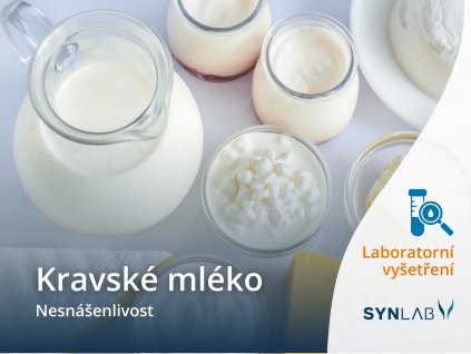 Laboratorní test intolernace na kravské mléko SYNLAB