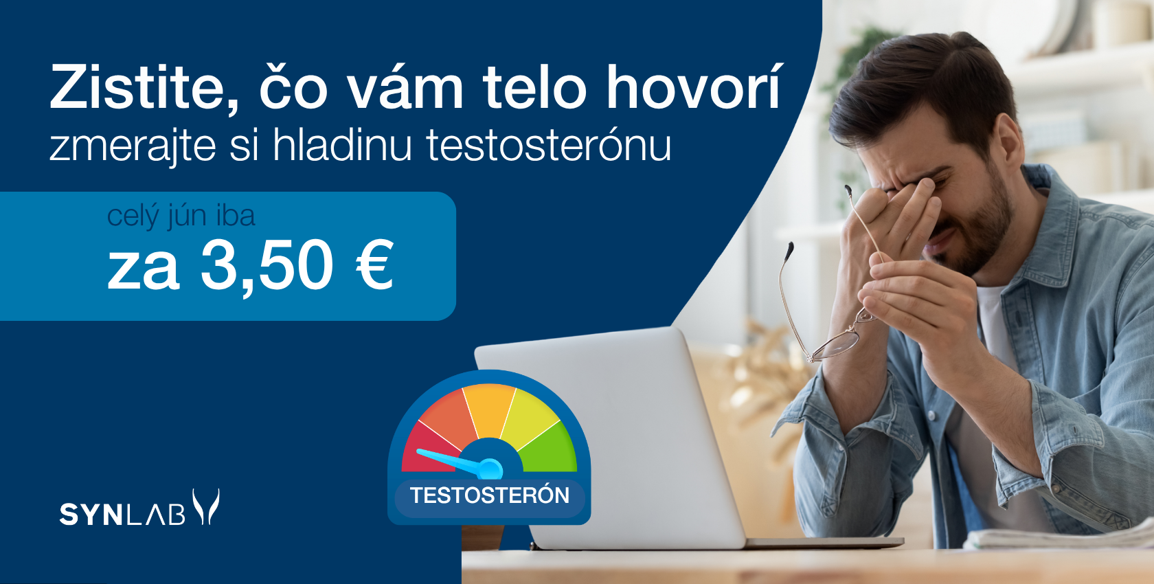 Akcia testosterón za 3,50 €