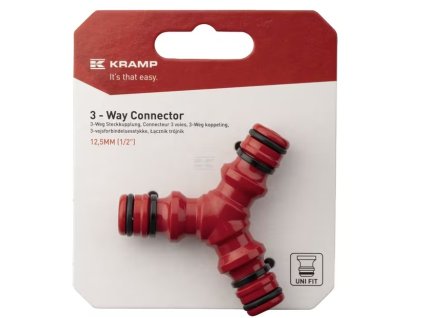 Třícestný konektor Y 1/2" (16 mm) – zahradní rychlospojka na hadici