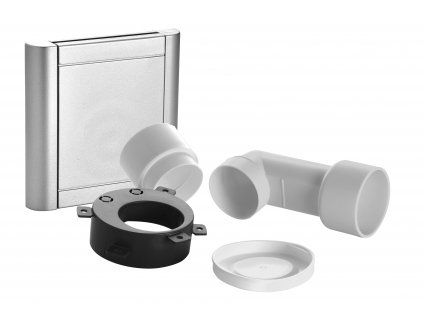 Zásuvka alu, s instalační sadou