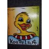Dřevěná cedulka na dveře - KOUPELNA - kačenka 2