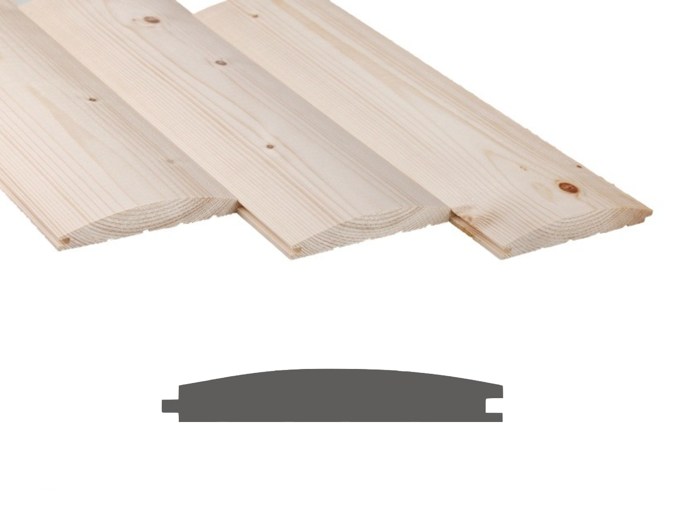 Zrubový obklad - 150x21mm Dĺžka: 5 m
