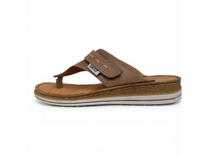 ORTO Plus žabky 4381-006 hnědá