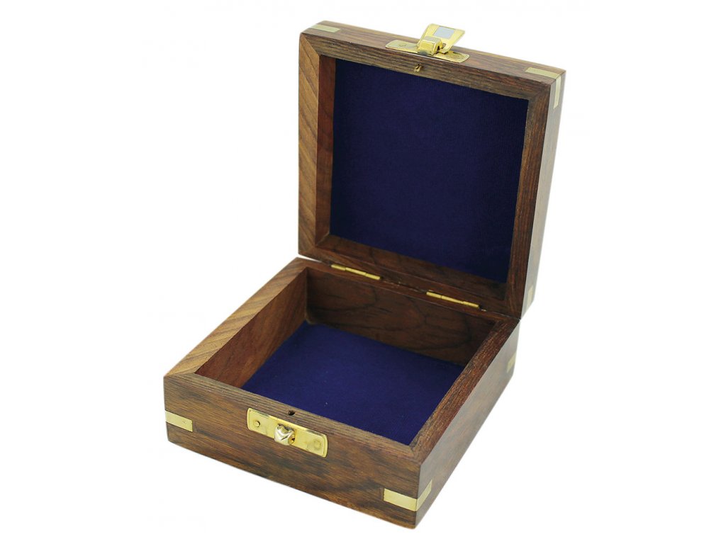 Dřevěný box 7,5x7,5 cm s kotvou