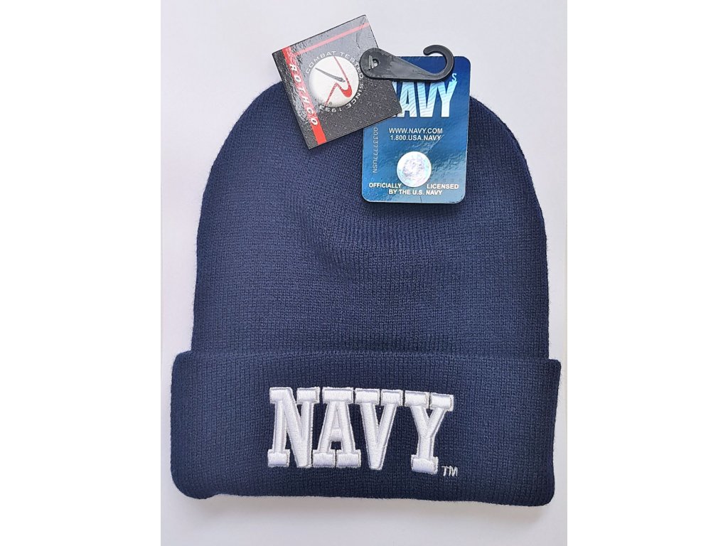 Čepice pletená kulich DELUXE 3D NAVY MODRÁ