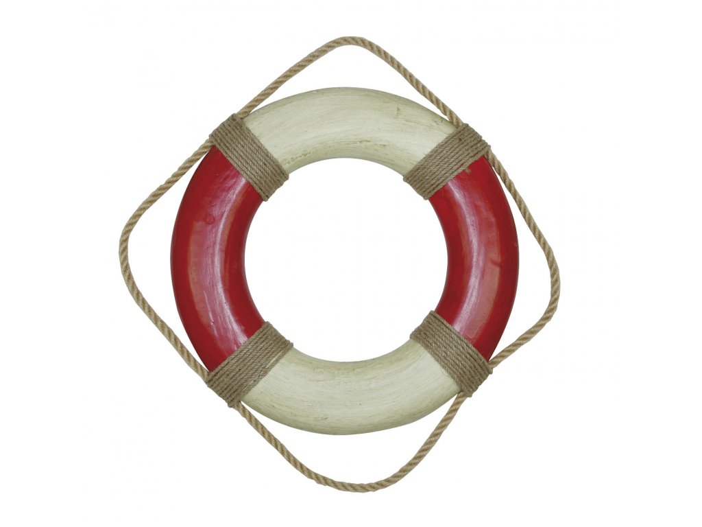 Záchranný kruh dekorační vintage Ø 36 cm 5578