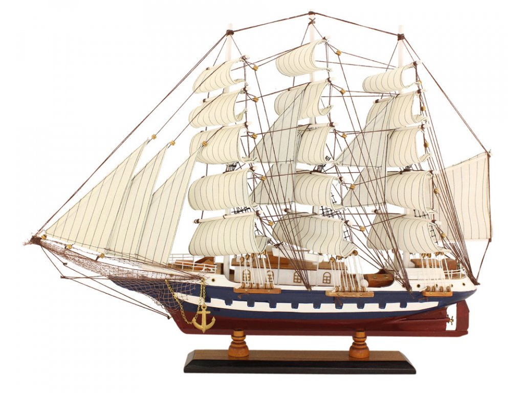 Model lodě - plachetnice - plnoplachetník 63 cm 5055