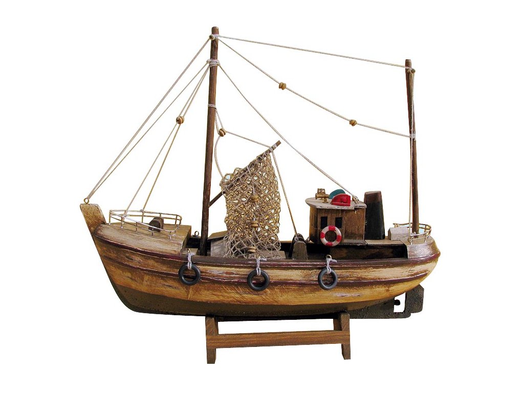Model staré rybářské lodě 30 cm 5180
