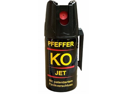 F.W. KLEVER GmbH Obranný pepřový sprej KO-JET 40 ml tekutá střela  + s patentovanou proti-panickou pojistkou
