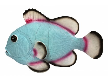Dekorativní barevná blankytně modrá ryba 5702