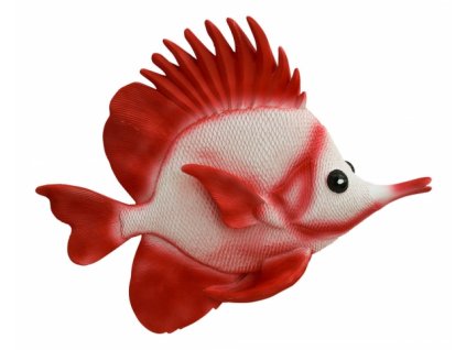 Dekorativní bílo-červená ryba 5724