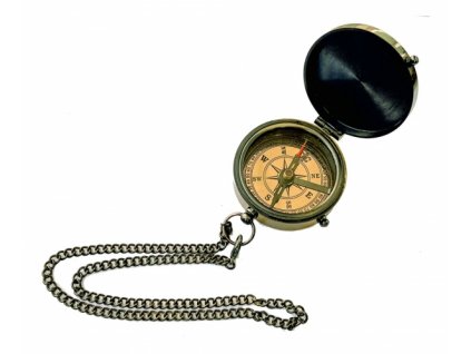 Kompas zavírací s víčkem a řetízkem Ø 5 cm 8575