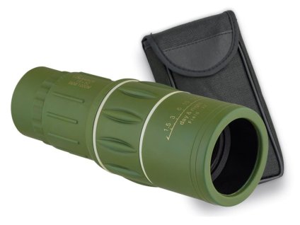 Dalekohled monokulár 16 x 52 s pouzdrem ZELENÝ