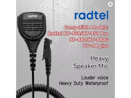 Mikrofon pro Radtel RT-880 / RT-880G / RT-950 PRO