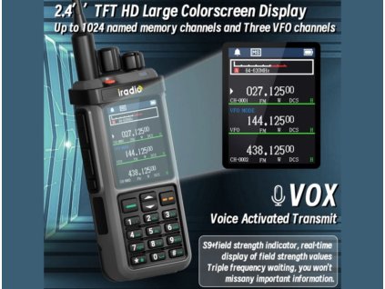 Iradio UV-98 plus / Radtel RT-880 GPS APRS - rozbaleno + Naprogramováno + rozbaleno
