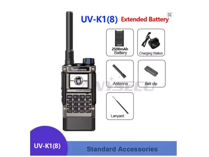 Quansheng UV-K1 (8) 2500 mAh  + Naprogramováno + exklusivní programovací USB kabel