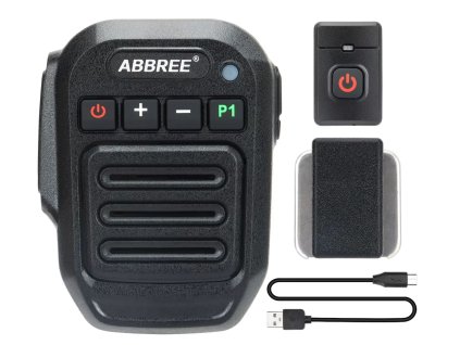 Mikrofon ABBREE Bluetooth bezdrátový voděodolný IP67 USB-C
