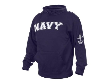 Mikina NAVY s kapucí tmavě modrá