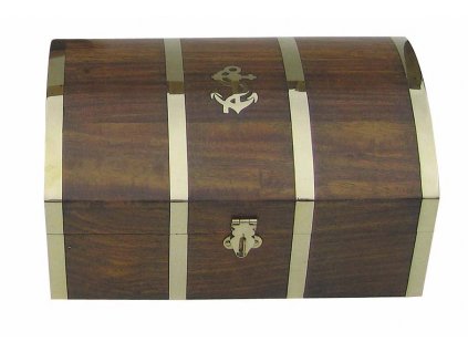 Dřevěná truhla - box s kotvou 26 cm 2014