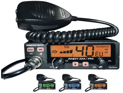President ANDY AM/FM ASC 12/24V + doprava zdarma