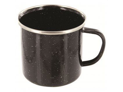 Hrnek plechový smaltovaný ČERNÝ - plecháček 350 ml 6ks