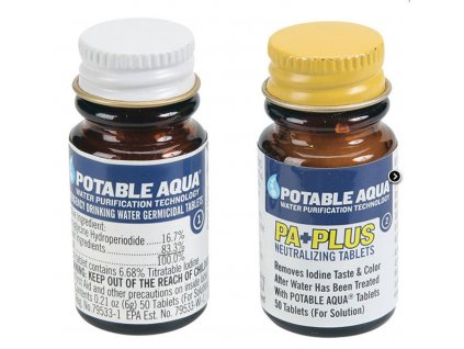 Tablety US POTABLE AQUA® na čištění vody