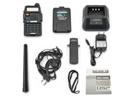 Baofeng UV-5R rozbaleno + HF sada + Naprogramováno + Doprava zdarma