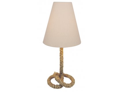Lampa stolní námořnická se stínítkem - lano 50 cm