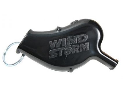 Píšťalka WINDSTORM plastová ČERNÁ