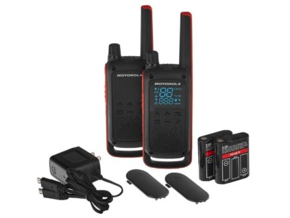 MOTOROLA TLKR T82 2 ks, černo/oranžová, IPx2
