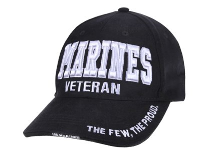 Čepice DELUXE 3D MARINES VETERAN BASEBALL ČERNÁ
