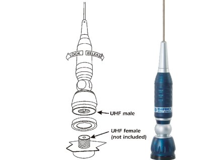 Anténa Turbo 1000 PL 110 cm