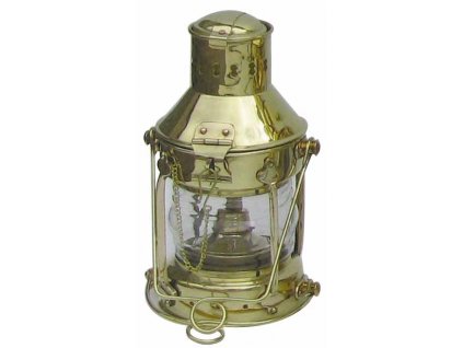 Petrolejová lampa námořnická kotevní - mosazná 1263