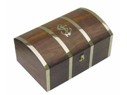 Dřevěná truhla - box s kotvou 22 cm 2013