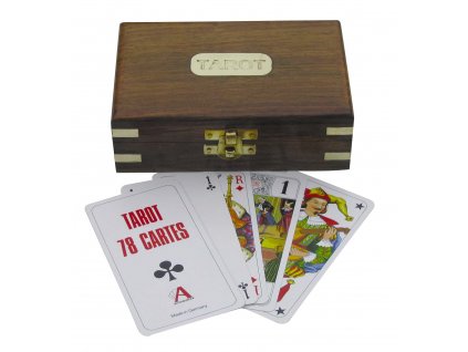 Tarotové karty v dřevěné krabičce 9040