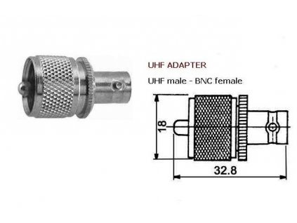 PL-BNC adapter m/f