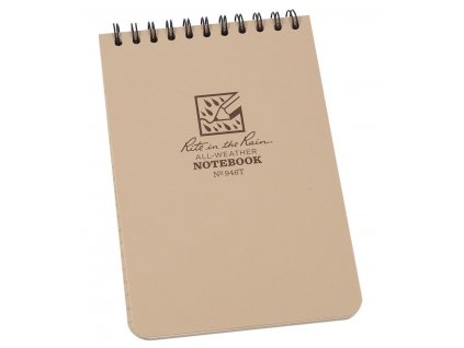 Blok voděodolný RITE IN THE RAIN Notebook DESERT + tužka s gumou