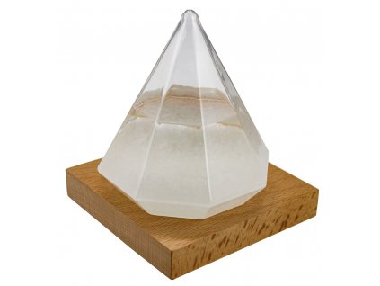 Bouřková sklenička - Stormglas ve tvaru diamantu 13 cm 5972