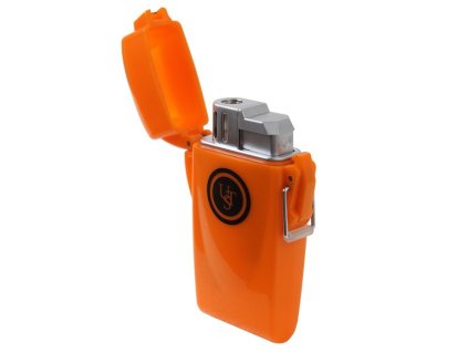 Zapalovač PIEZO UST plovoucí ORANŽOVÝ turbo
