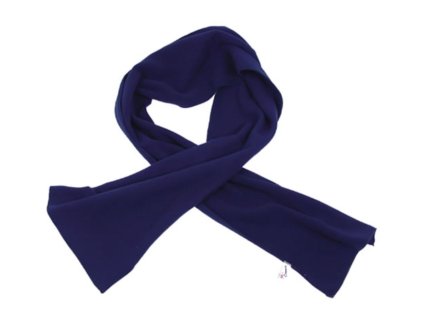 Šála fleece 160x25 cm MODRÁ